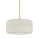 Pendants Drum Shade by Hudson Valley ( 70 | 7020-AGB Beechurst ) 
