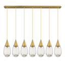 Linear/Island 4 Light + by Innovations ( 405 | 127-450-1P-BB-G450-6CL Downtown Urban ) 