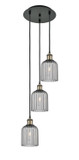 Mini Pendants 3 Light Cluster by Innovations ( 405 | 113B-3P-BAB-G559-5SM Ballston ) 