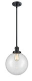 Pendants Sphere by Innovations ( 405 | 201S-BK-G202-10-LED Franklin Restoration ) 