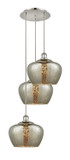 Mini Pendants 3 Light Cluster by Innovations ( 405 | 113B-3P-PN-G96-L Ballston ) 