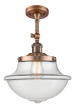 Semi-Flush Mts. Glass Down by Innovations ( 405 | 201F-AC-G542 Franklin Restoration ) 