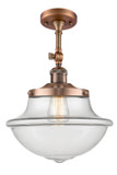 Semi-Flush Mts. Glass Down by Innovations ( 405 | 201F-AC-G542-LED Franklin Restoration ) 