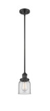 Mini Pendants Glass Down by Innovations ( 405 | 201S-BK-G52-LED Franklin Restoration ) 