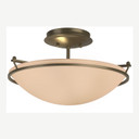 Semi-Flush Mts. Bowl Style by Hubbardton Forge ( 39 | 124302-SKT-84-SS0047 Simple Lines ) 