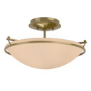 Semi-Flush Mts. Bowl Style by Hubbardton Forge ( 39 | 124302-SKT-86-SS0047 Simple Lines ) 