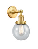 Sconces Single Glass by Innovations ( 405 | 203-SG-G204-6-LED Franklin Restoration ) 