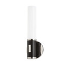 Sconces Single Glass by Hudson Valley ( 70 | 3614-PN/BBR Crewe ) 