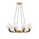 Large Chandeliers Glass Shade by Hudson Valley ( 70 | 3646-AGB/BK Werner ) 