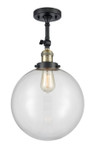 Semi-Flush Mts. Directional by Innovations ( 405 | 201F-BAB-G202-12-LED Franklin Restoration ) 