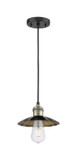 Mini Pendants Exposed Lamps by Innovations ( 405 | 201C-BAB-M17-BK Franklin Restoration ) 