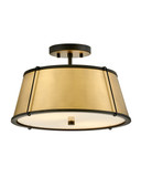 Semi-Flush Mts. Drum Shade by Hinkley ( 13 | 4893BK-LDB Clarke ) 