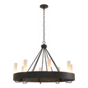 Mid. Chandeliers Glass Up by Hubbardton Forge ( 39 | 105040-SKT-10-FD0611 Banded ) 