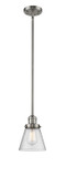 Mini Pendants Glass Down by Innovations ( 405 | 201S-SN-G64-LED Franklin Restoration ) 