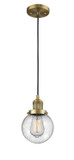 Mini Pendants Cable by Innovations ( 405 | 201C-BB-G204-6-LED Franklin Restoration ) 