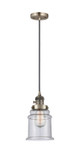 Mini Pendants Glass Down by Innovations ( 405 | 201CSW-AB-G184-LED Franklin Restoration ) 