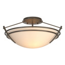 Semi-Flush Mts. Bowl Style by Hubbardton Forge ( 39 | 124412-SKT-07-GG0047 Tryne ) 