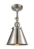 Semi-Flush Mts. Glass Down by Innovations ( 405 | 201F-SN-M13-SN-LED Franklin Restoration ) 
