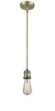 Mini Pendants Exposed Lamps by Innovations ( 405 | 201S-AB Franklin Restoration ) 