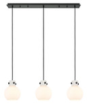 Linear/Island 3 Light Bar by Innovations ( 405 | 123-410-1PS-BK-G410-8WH Newton ) 
