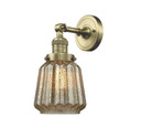 Sconces Single Glass by Innovations ( 405 | 203-AB-G142 Franklin Restoration ) 