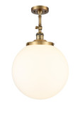 Semi-Flush Mts. Directional by Innovations ( 405 | 201F-BB-G201-14 Franklin Restoration ) 