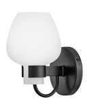 Sconces Single Glass by Hinkley ( 13 | 50950BK Sylvie ) 