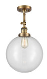 Semi-Flush Mts. Directional by Innovations ( 405 | 201F-BB-G202-12-LED Franklin Restoration ) 