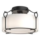 Semi-Flush Mts. Drum Shade by Hubbardton Forge ( 39 | 121142-SKT-10-GG0218 Bow ) 