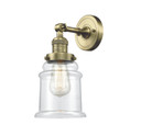Sconces Single Glass by Innovations ( 405 | 203-AB-G182 Franklin Restoration ) 