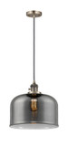 Mini Pendants Glass Down by Innovations ( 405 | 201CSW-AB-G73-L-LED Franklin Restoration ) 