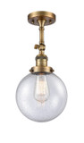 Semi-Flush Mts. Directional by Innovations ( 405 | 201F-BB-G204-8-LED Franklin Restoration ) 