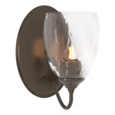 Sconces Single Glass by Hubbardton Forge ( 39 | 204213-SKT-05-LL0083 Simple Lines ) 