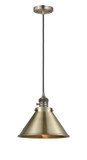 Mini Pendants Metal Shade by Innovations ( 405 | 201CSW-AB-M10-AB Franklin Restoration ) 