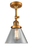 Semi-Flush Mts. Glass Down by Innovations ( 405 | 201F-BB-G42 Franklin Restoration ) 