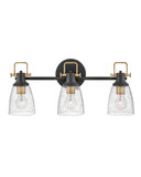 Bathroom Fixtures Three Lights by Hinkley ( 13 | 51273BK Easton ) 