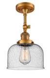 Semi-Flush Mts. Glass Down by Innovations ( 405 | 201F-BB-G74 Franklin Restoration ) 