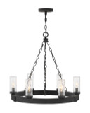 Mid. Chandeliers Glass Up by Hinkley ( 13 | 29206BK Sawyer ) 