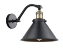 Sconces Single Glass by Innovations ( 405 | 515-1W-BAB-M10-BK Franklin Restoration ) 