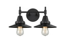 Bathroom Fixtures Two Lights by Innovations ( 405 | 447-2W-BK-M6-BK Caden ) 