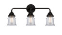 Bathroom Fixtures Three Lights by Innovations ( 405 | 288-3W-BK-G182S Nouveau 2 ) 