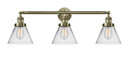 Bathroom Fixtures Three Lights by Innovations ( 405 | 205-AB-G42 Franklin Restoration ) 