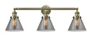 Bathroom Fixtures Three Lights by Innovations ( 405 | 205-AB-G43 Franklin Restoration ) 