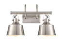 Bathroom Fixtures Two Lights by Innovations ( 405 | 370-2W-SN-M-LED Auralume ) 