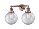 Bathroom Fixtures Two Lights by Innovations ( 405 | 208-AC-G202-8-LED Franklin Restoration ) 
