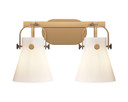 Bathroom Fixtures Two Lights by Innovations ( 405 | 423-2W-BB-G411-6WH Downtown Urban ) 