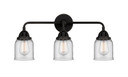 Bathroom Fixtures Three Lights by Innovations ( 405 | 288-3W-BK-G52-LED Nouveau 2 ) 