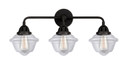 Bathroom Fixtures Three Lights by Innovations ( 405 | 288-3W-BK-G532-LED Nouveau 2 ) 
