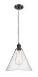 Pendants Glass Down by Innovations ( 405 | 516-1P-BK-GBC-124-LED Ballston ) 
