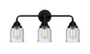 Bathroom Fixtures Three Lights by Innovations ( 405 | 288-3W-BK-G54 Nouveau 2 ) 
